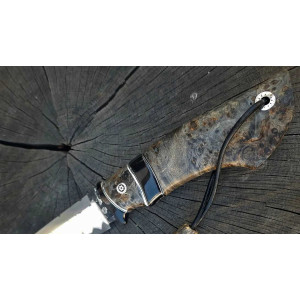 ХАМЕЛЕОН МИСЛИВЕЦЬ ексклюзивний ніж ручної роботи майстра студії Павла Гончаренка, замовити купити в Україні (Сталь - К110 в обкладках 95X18). Photo 2